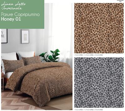 PARURE COPRIPIUMINO 1/2P HONEY Tellini S.r.l. Ingrosso Abbigliamento